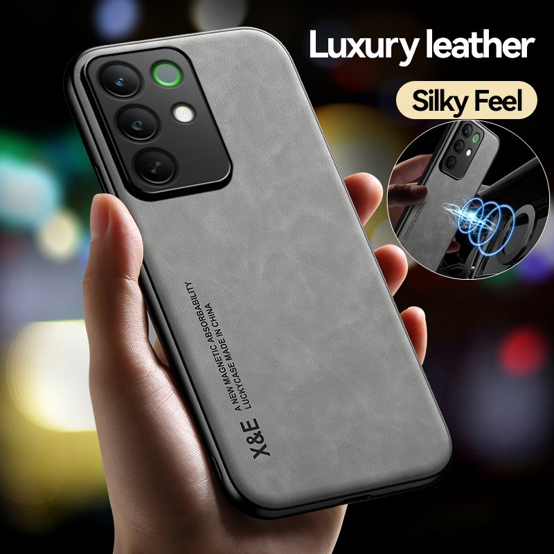 Realme C67 - Custodia di lusso in pelle per