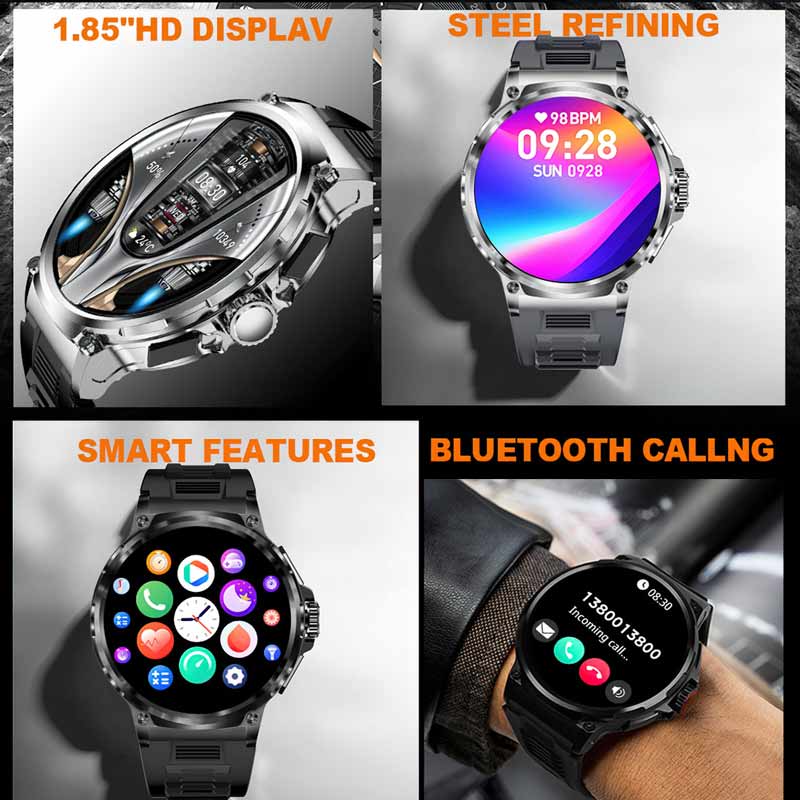 NORTH EDGE 1.85 'HD Display Sm - Smartwatch Faces recensione e prezzo