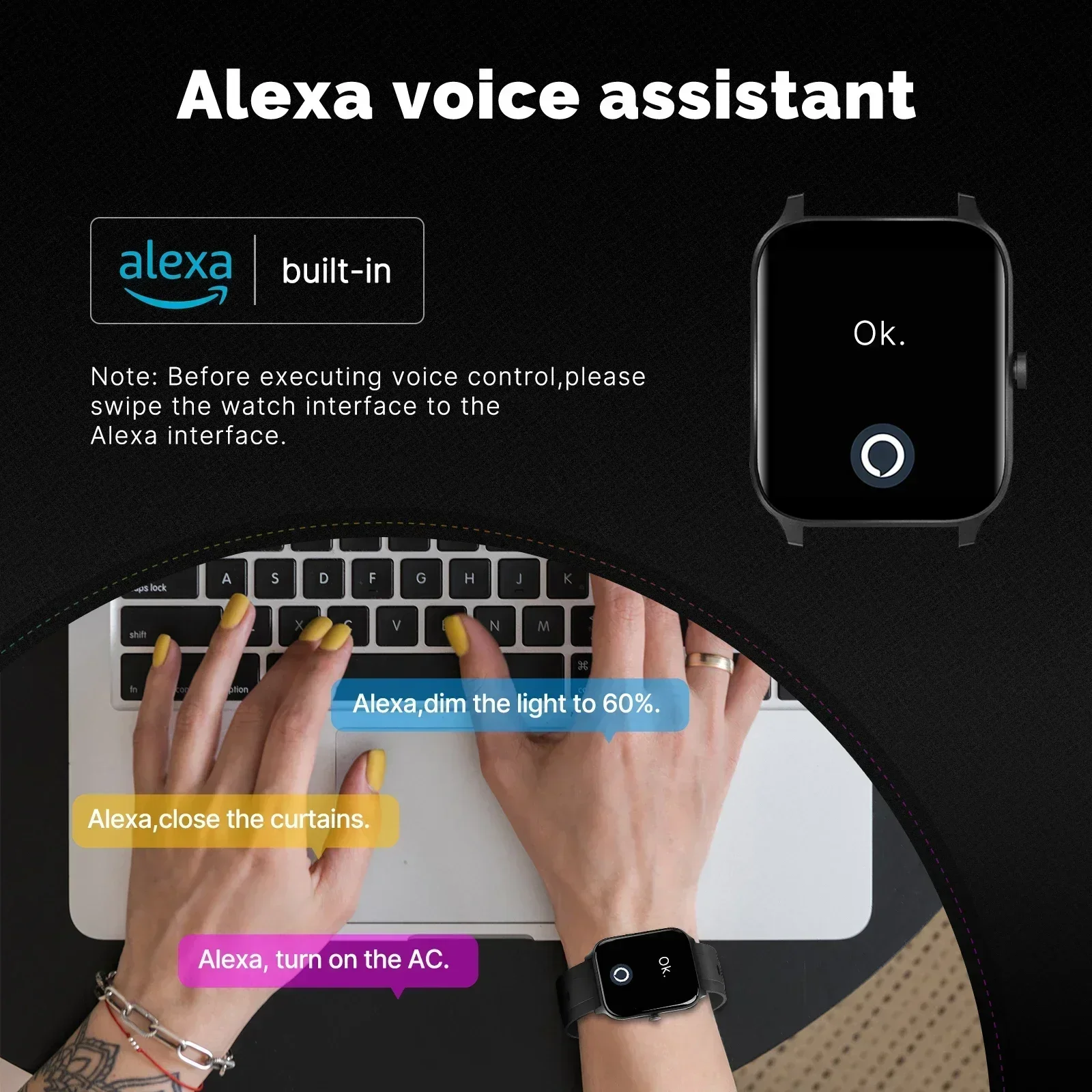 MOES Smart Watch Alexa Fitness - Smartwatch Faces recensione e prezzo