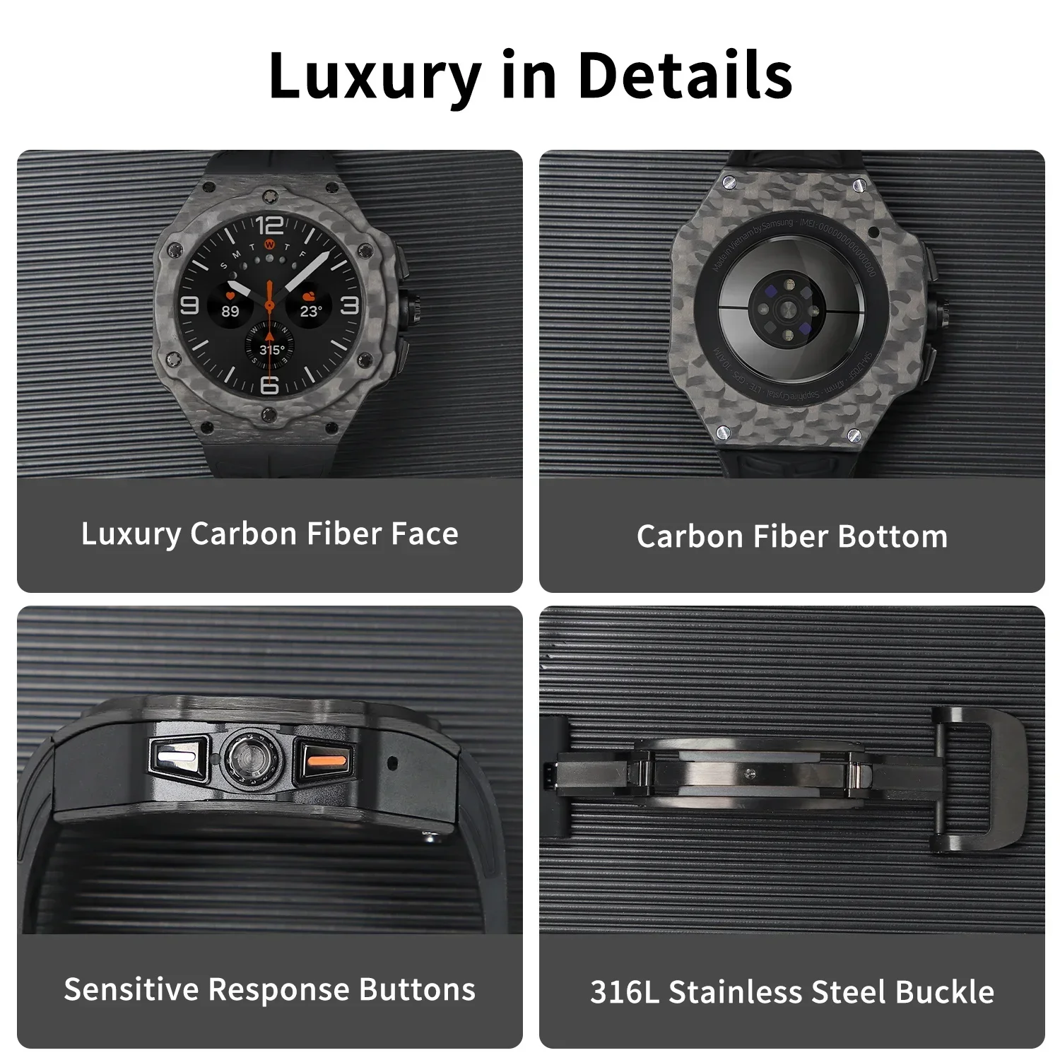 Kit di modifica di lusso per S - Samsung Smartwatch Ultra Accessories recensione e prezzo