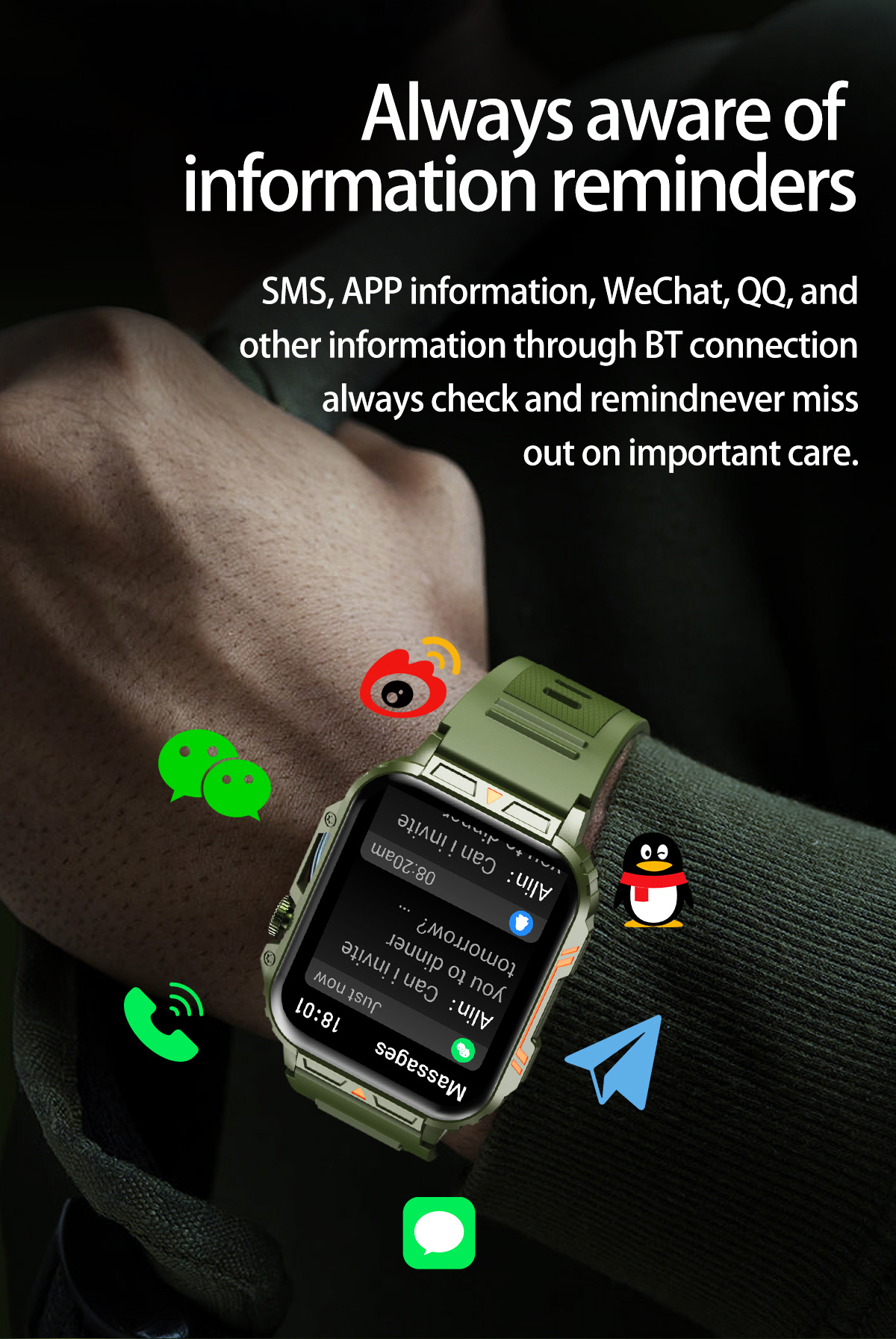 1.91 Outdoor Military Smart Wa - Smartwatch Faces recensione e prezzo