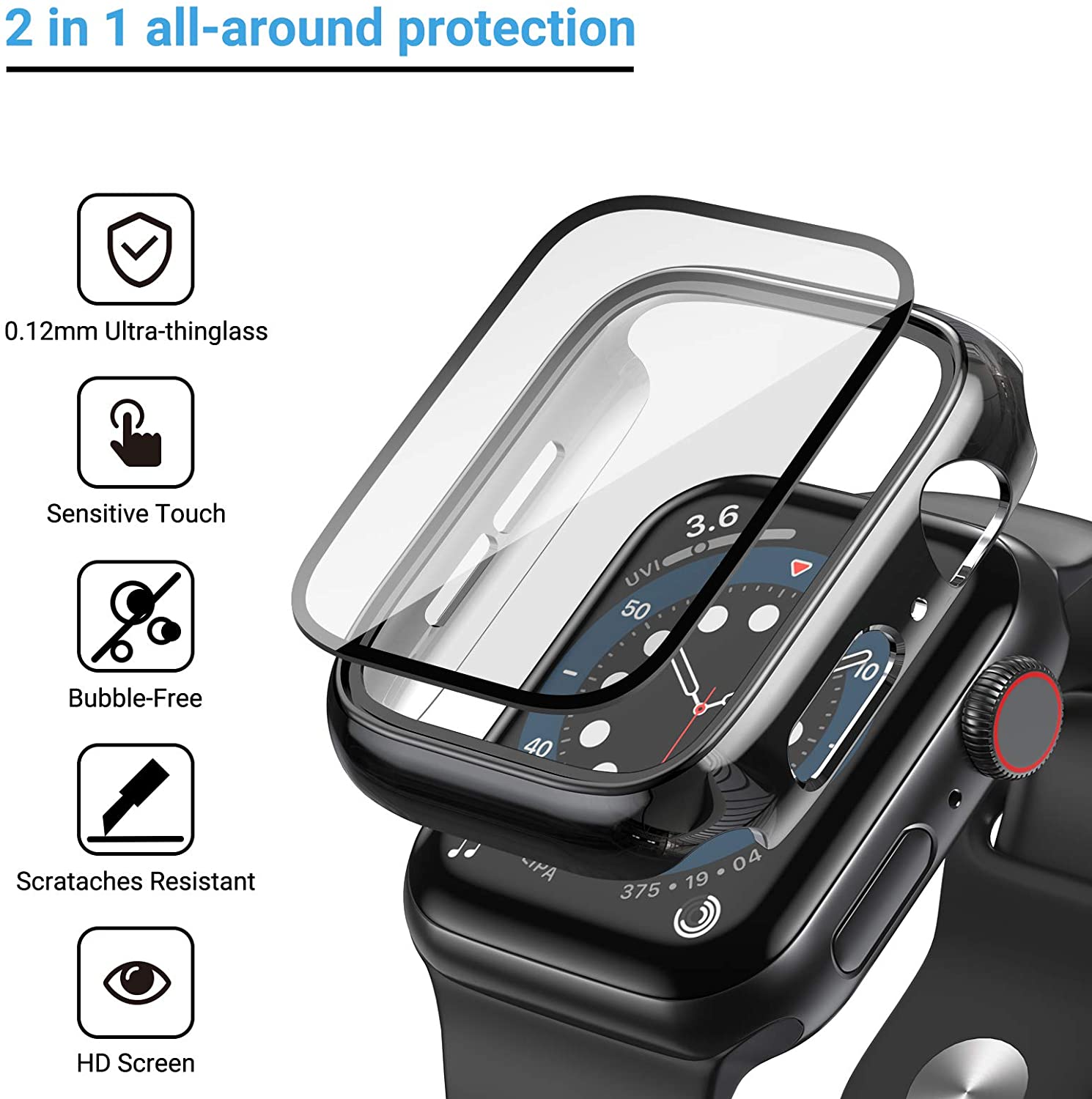 Vetro + copertura per custodia - Smartwatch Band Accessories recensione e prezzo
