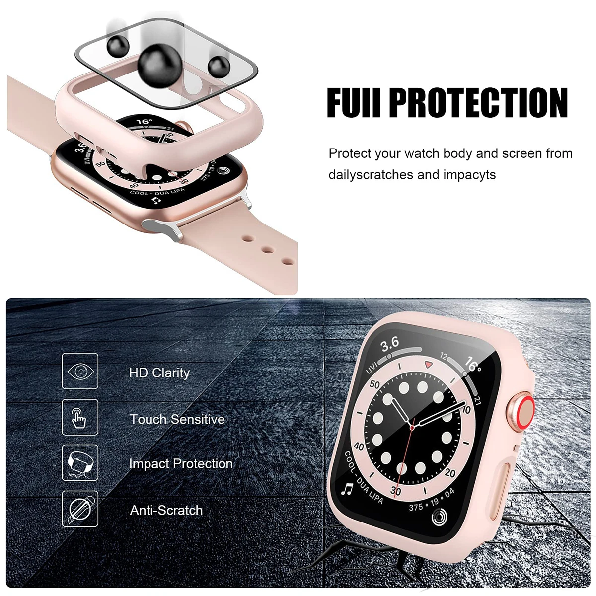 Vetro temperato + Cover per Ap - Smartwatch Band Accessories recensione e prezzo