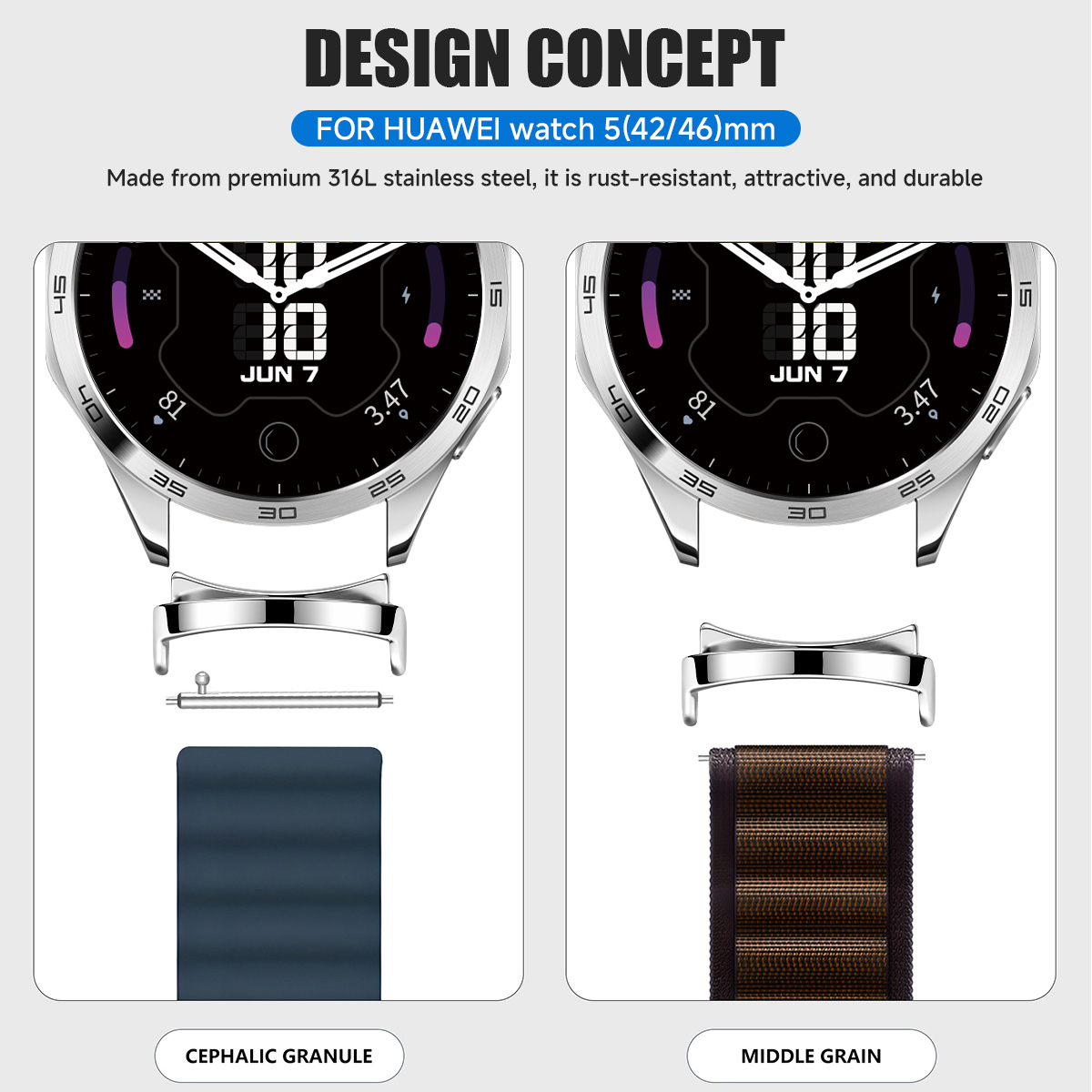 Adattatore da 2 pezzi per Huaw - Huawei Smartwatch Accessories recensione e prezzo